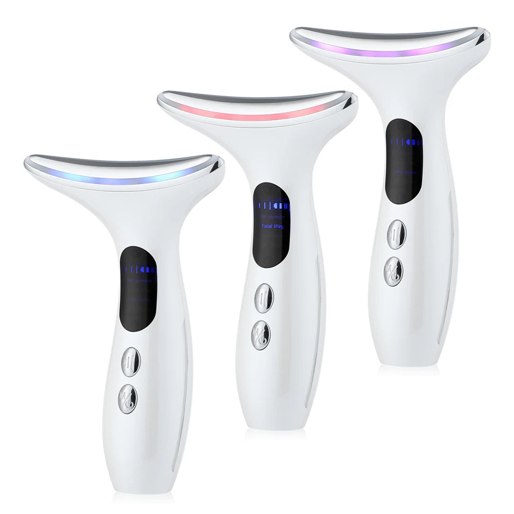 EMS Facial Lifting Massager & LED Therapy Device