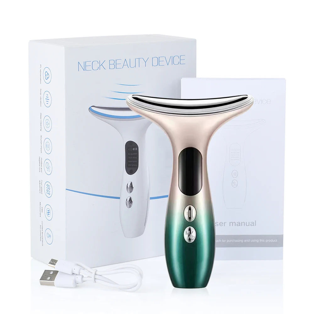 EMS Facial Lifting Massager & LED Therapy Device