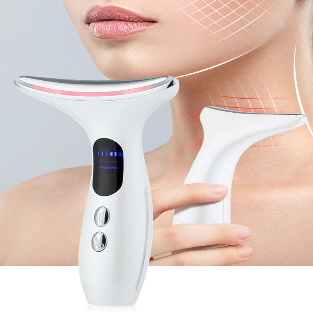 EMS Facial Lifting Massager & LED Therapy Device