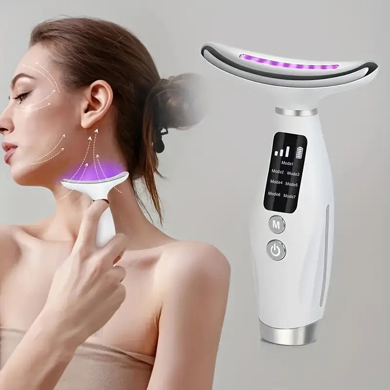 EMS Facial Lifting Massager & LED Therapy Device